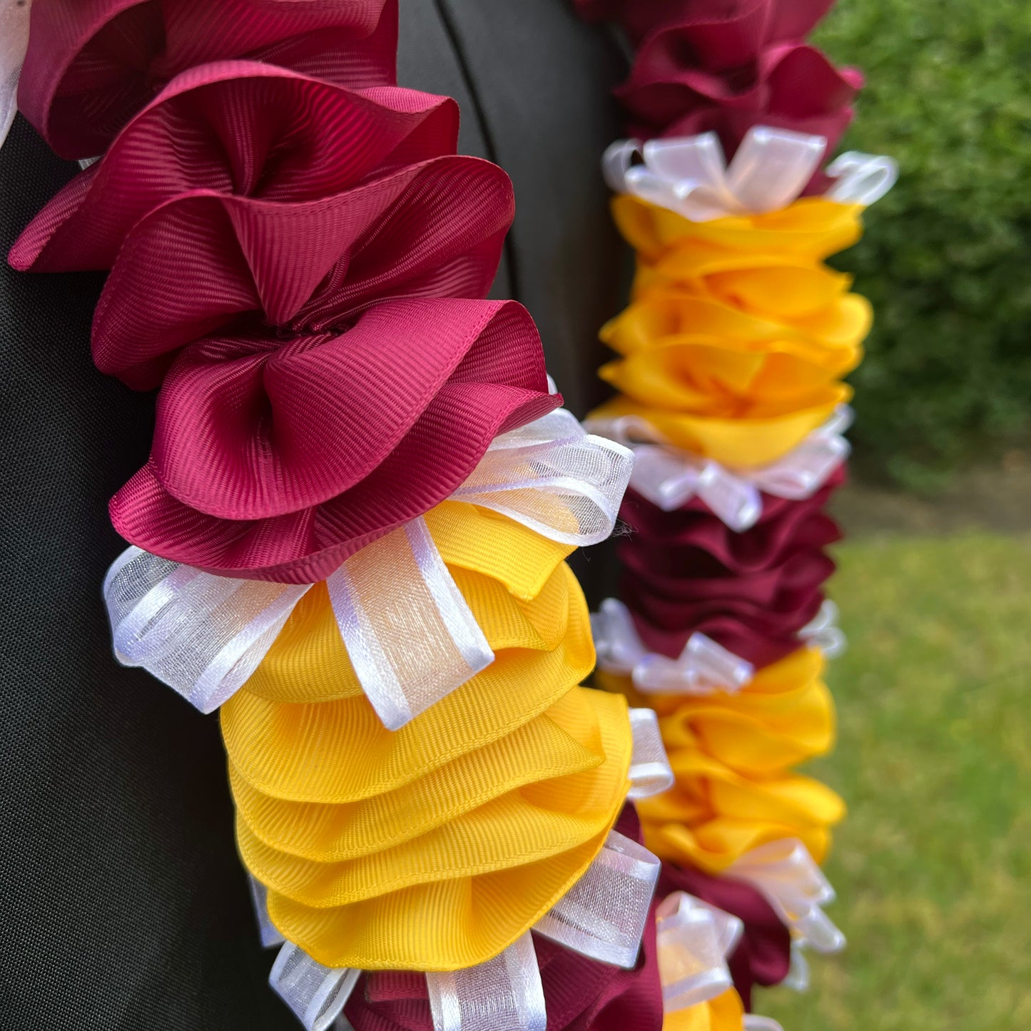 WCHS Graduation Lei | Sewn Grosgrain Ribbon Lei