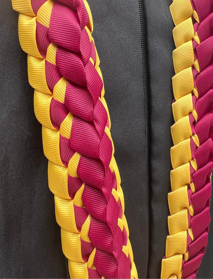 WCHS Graduation Lei | Handmade Braided Grosgrain Lei